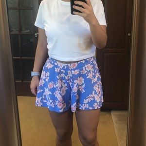 Charlotte Russe floral flowy shorts